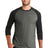 New Era Men's Heritage Blend 3/4-Sleeve Baseball Raglan Tee. NEA104 New Era
