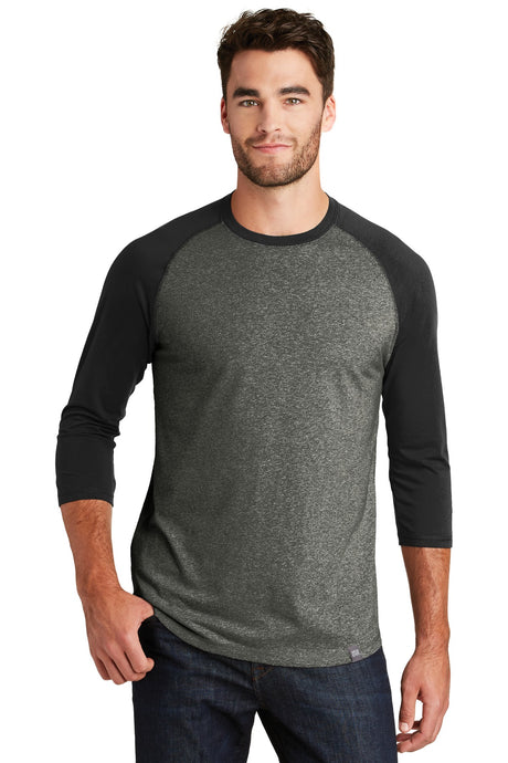 New Era Men's Heritage Blend 3/4-Sleeve Baseball Raglan Tee. NEA104 New Era