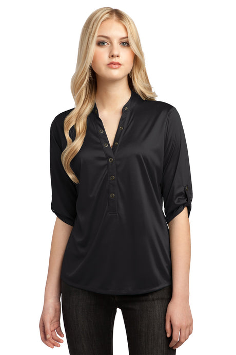 OGIO Women's Crush Henley. LOG111 OGIO
