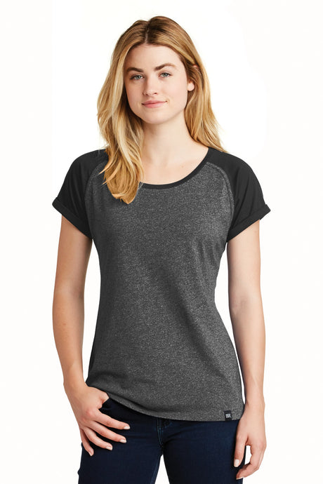 New Era Women's Heritage Blend Varsity Tee. LNEA107 New Era