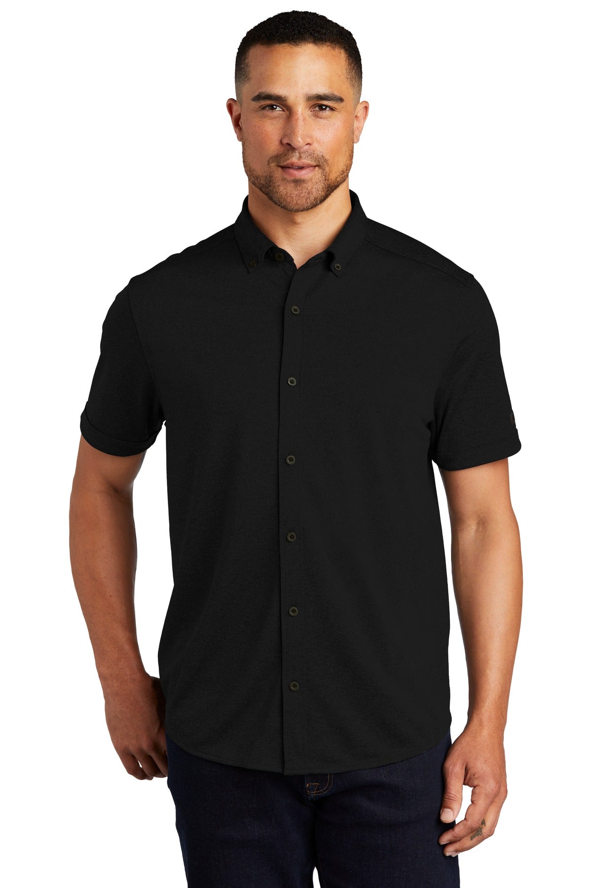 OGIO Men's Gravitate Full-Button Polo. OG141 OGIO