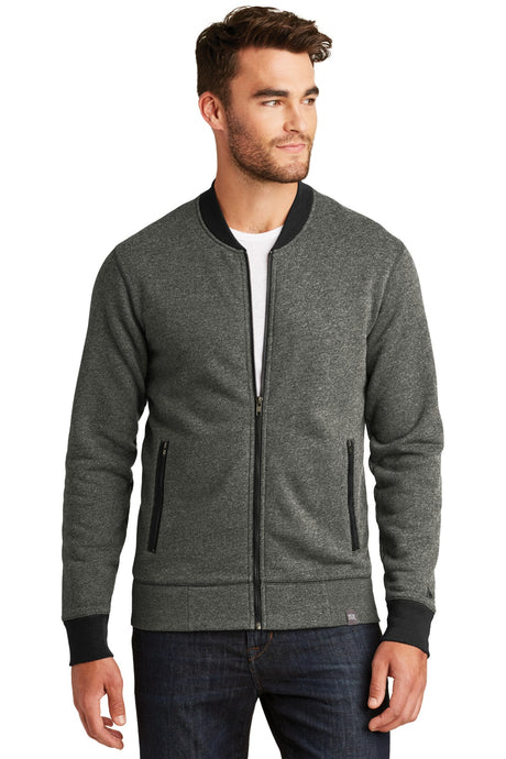 New Era Men's French Terry Baseball Full-Zip. NEA503 New Era