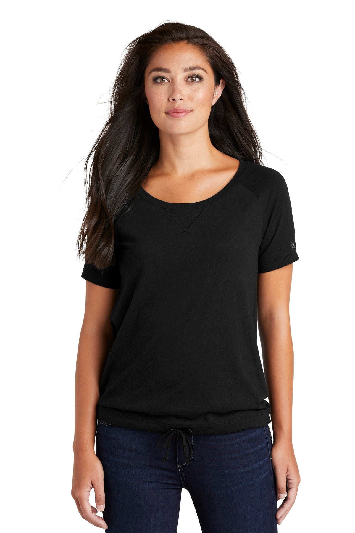 New Era Women's Tri-Blend Performance Cinch Tee. LNEA133 New Era