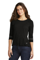 New Era Women's Tri-Blend 3/4-Sleeve Tee. LNEA136 New Era
