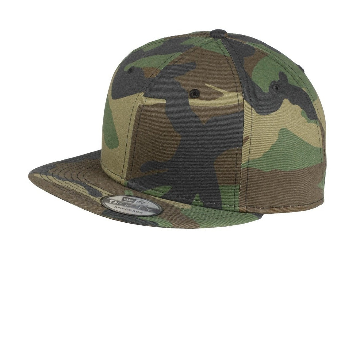 New Era Flat Bill Snapback Cap. NE400 New Era