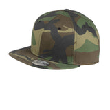 New Era Flat Bill Snapback Cap. NE400 New Era
