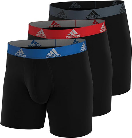 adidas Men's Big & Tall Stretch Cotton 3-Pack Boxer Brief adidas