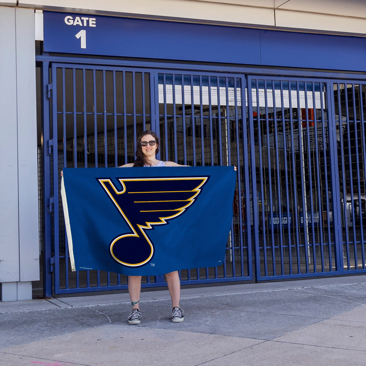 Rico Industries NHL  St. Louis Blues Blue 3' x 5' Banner Flag-4