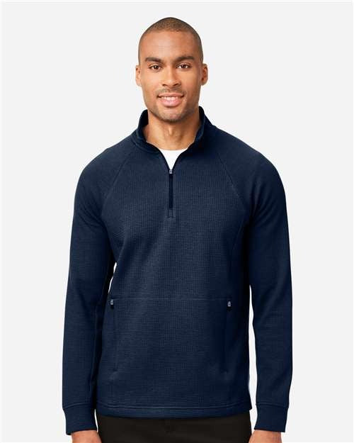 North End Men's Rhythm Waffle Quarter-Zip Pullover-3