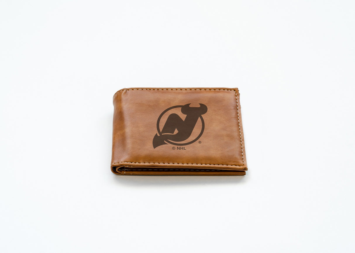 Rico Industries NHL  New Jersey Devils  Laser Engraved Billfold Wallet-2