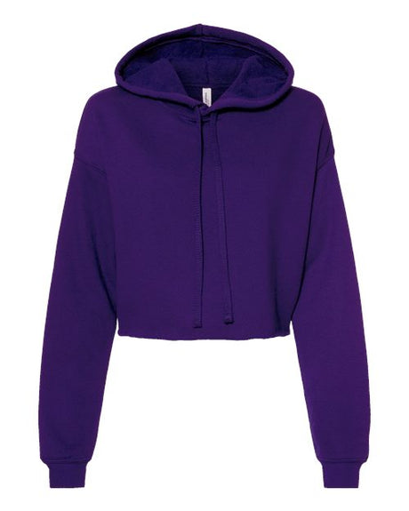 Bella + Canvas Women's Crop Fleece Hoodie Sweatshirt Womens Apparel Sweatshirts & Fleece