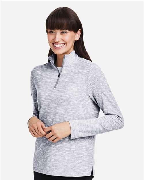 North End Women's Eclipse Jacquard Quarter-Zip Pullover-4