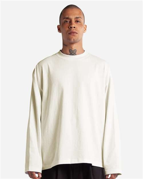 Shaka Wear Men's Max Heavyweight Oversized Long Sleeve T-Shirt-1