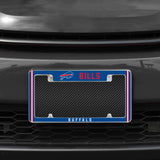 Rico Industries NFL  Buffalo Bills Classic 12" x 6" Chrome License Plate Frame-1