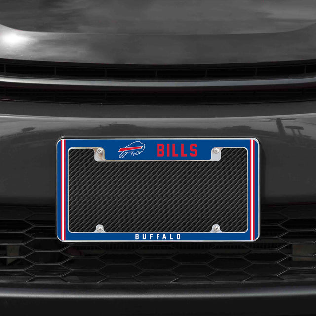 Rico Industries NFL  Buffalo Bills Classic 12" x 6" Chrome License Plate Frame-1