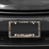 Rico Industries NBA  Dallas Mavericks Mossy Oak 12" x 6" Chrome License Plate Frame-1