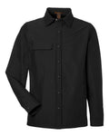 Harriton Men's Flex Twill Overshirt Jacket-1