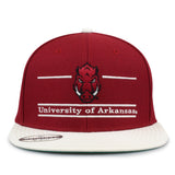 The Game Headwear Arkansas Flat Brim Snapback Hat