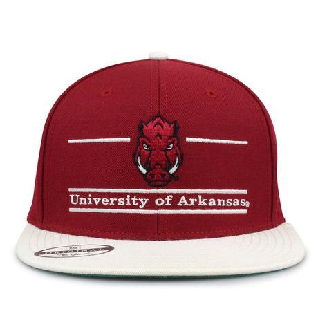 The Game Headwear Arkansas Flat Brim Snapback Hat