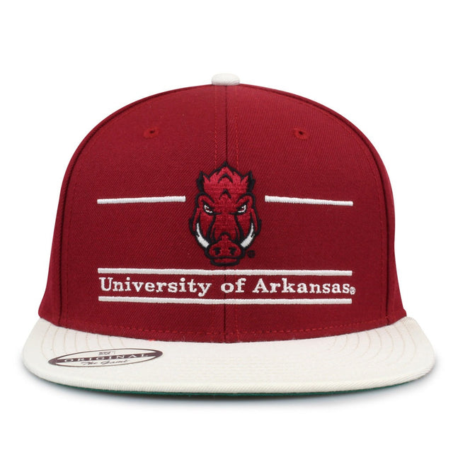 The Game Headwear Arkansas Flat Brim Snapback Hat