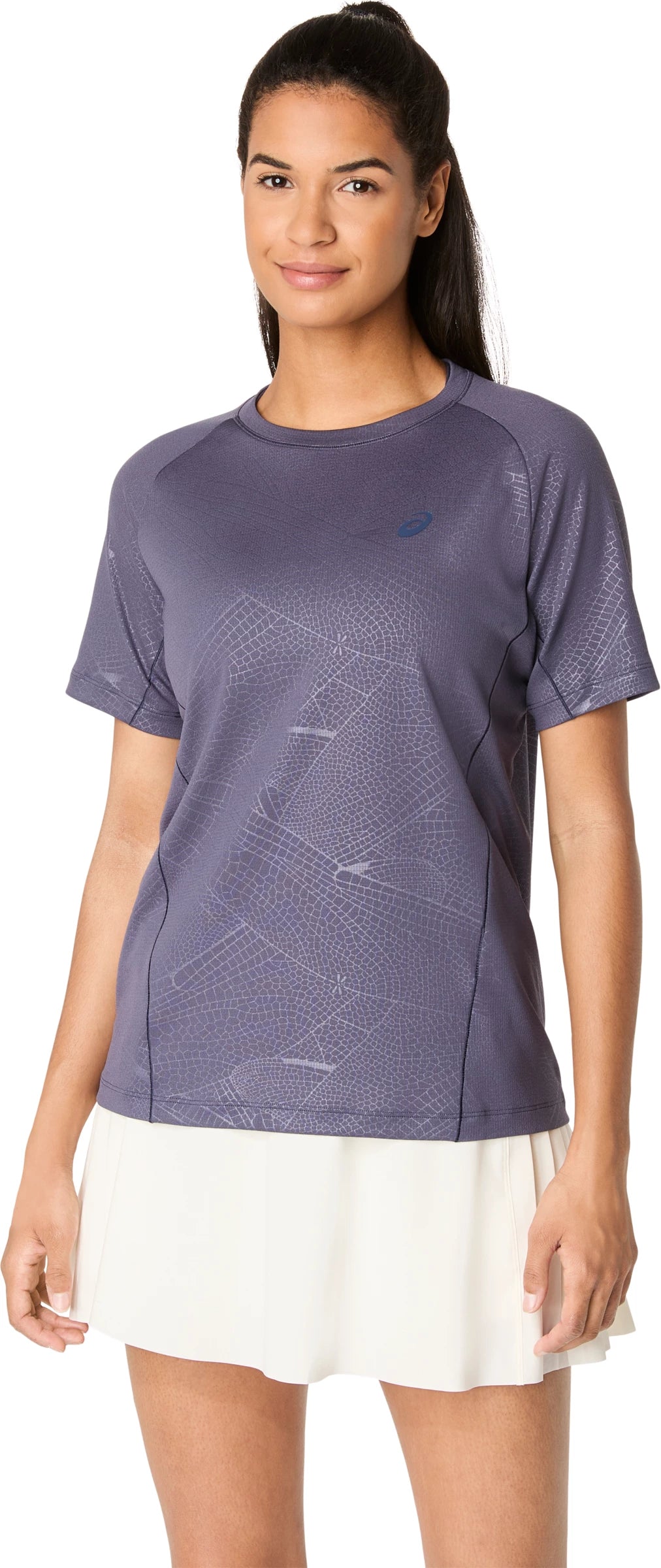 Asics Women's Game All Over Print Short Sleeve Top-1