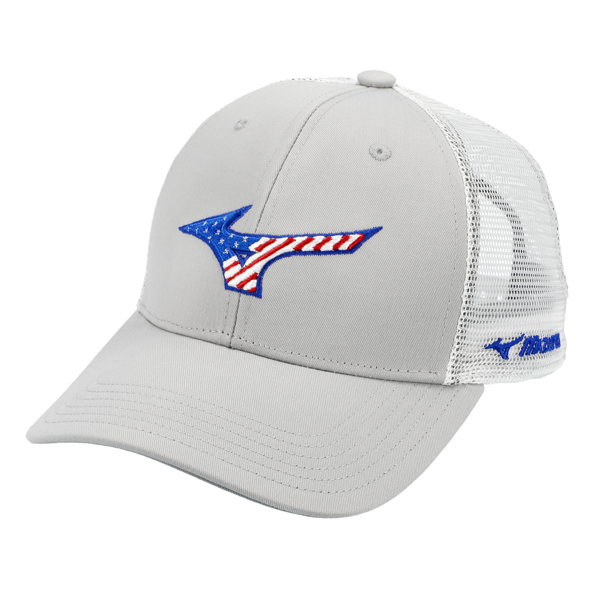 Mizuno Runbird Patriot Trucker Hat-1