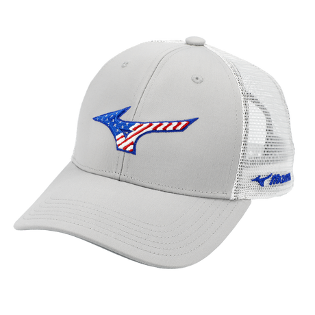 Mizuno Runbird Patriot Trucker Hat-1