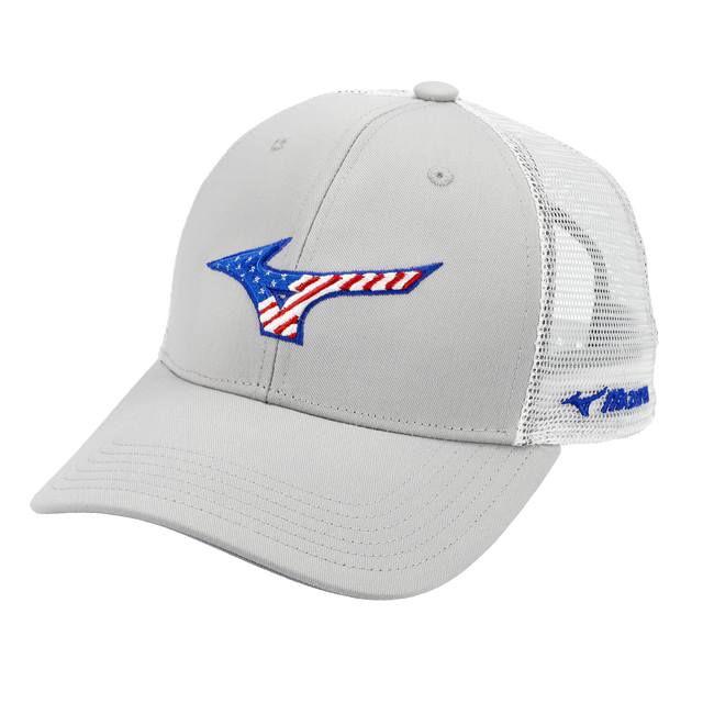 Mizuno Runbird Patriot Trucker Hat-1