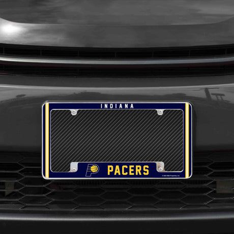 Rico Industries NBA  Indiana Pacers Classic 12" x 6" Chrome License Plate Frame-1