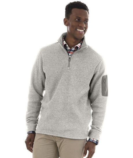Charles River Men's Heathered Fleece Pullover-1