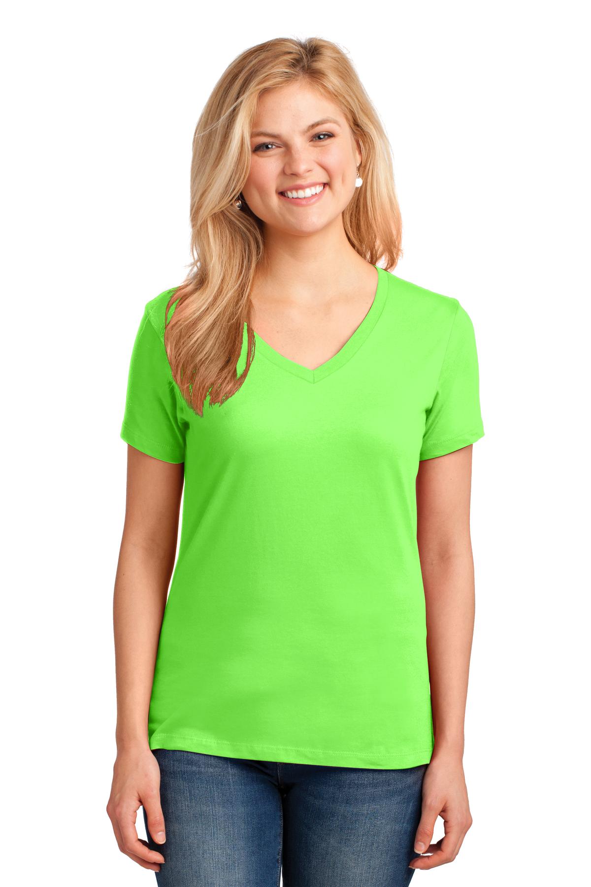 Port & Company - Women's Core Cotton V-Neck Tee