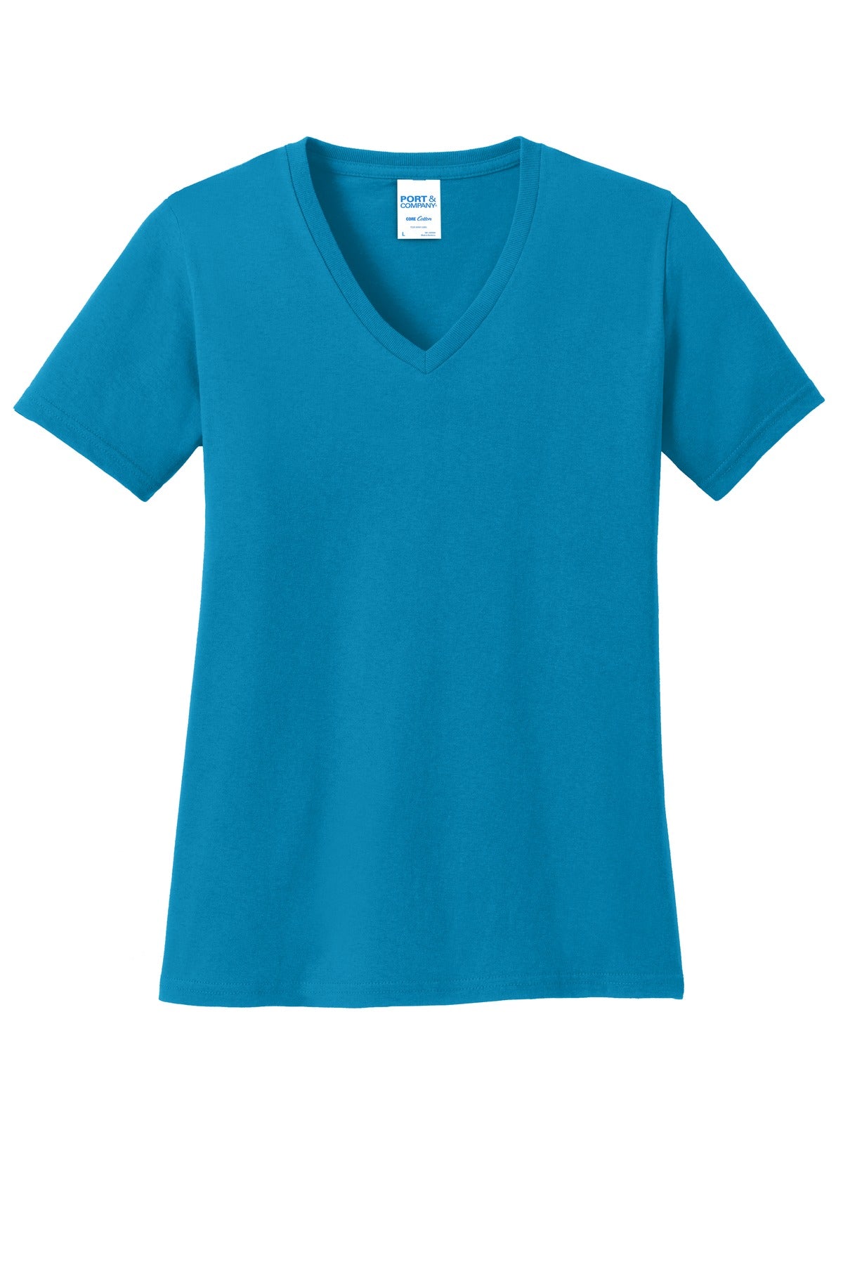 Port & Company - Women's Core Cotton V-Neck Tee
