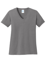 Port & Company Women's  Core Cotton V-Neck Tee. LPC54V 2 of 3