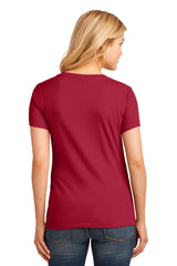 Port & Company Women's  Core Cotton V-Neck Tee. LPC54V 2 of 3