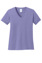 Port & Company Women's  Core Cotton V-Neck Tee. LPC54V 2 of 3