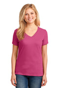 Port & Company Women's  Core Cotton V-Neck Tee. LPC54V 2 of 3