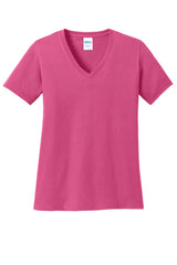 Port & Company Women's  Core Cotton V-Neck Tee. LPC54V 2 of 3