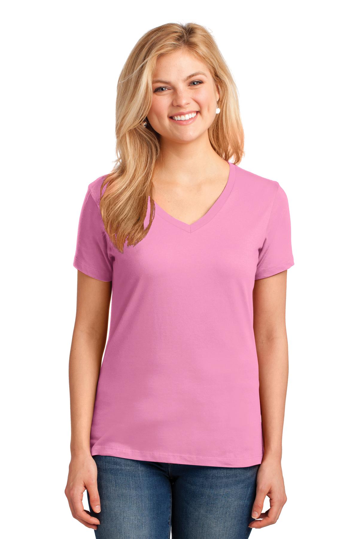 Port & Company - Women's Core Cotton V-Neck Tee LPC54V 3 of 3