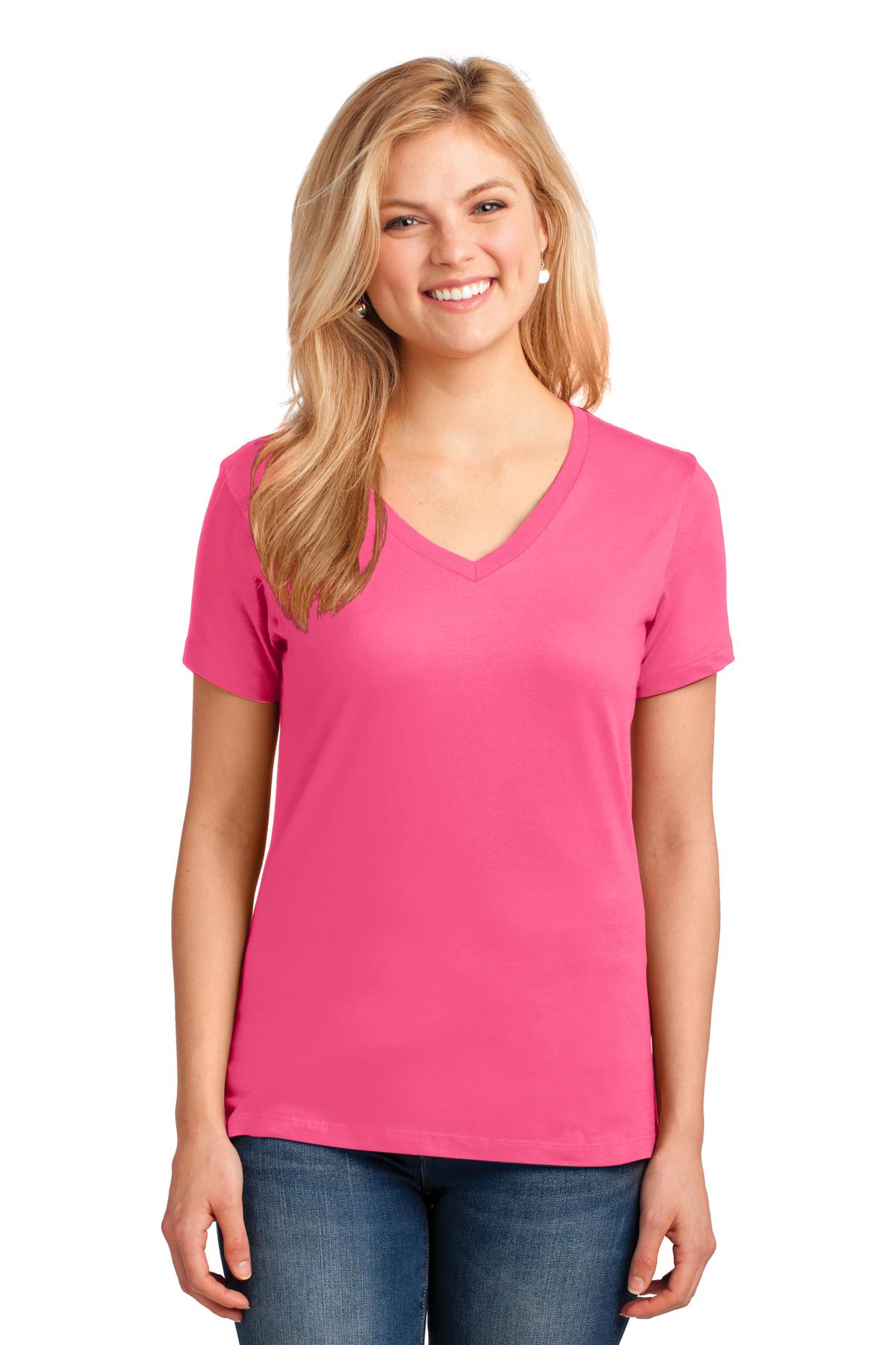 Port & Company - Women's Core Cotton V-Neck Tee LPC54V 3 of 3