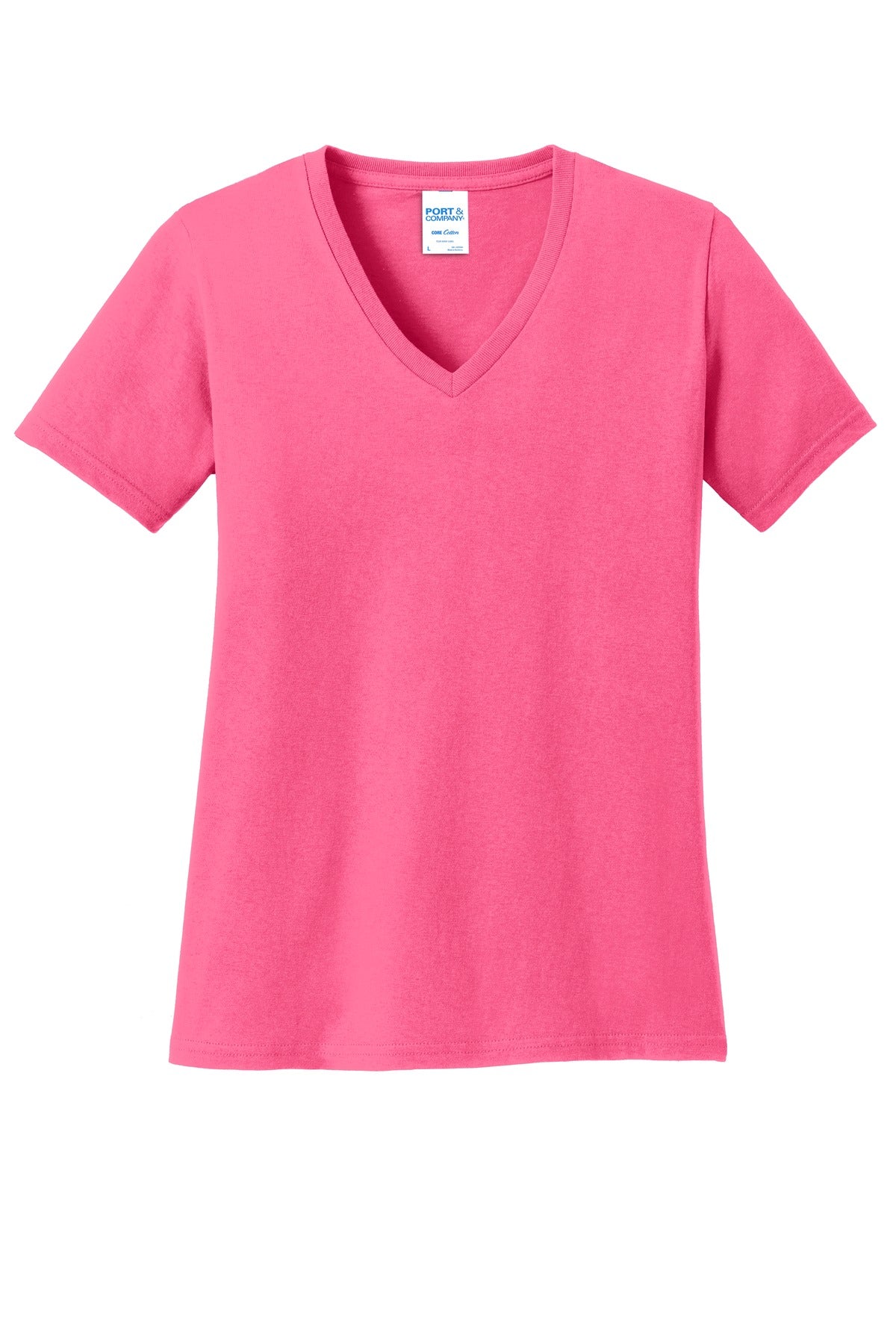Port & Company - Women's Core Cotton V-Neck Tee LPC54V 3 of 3