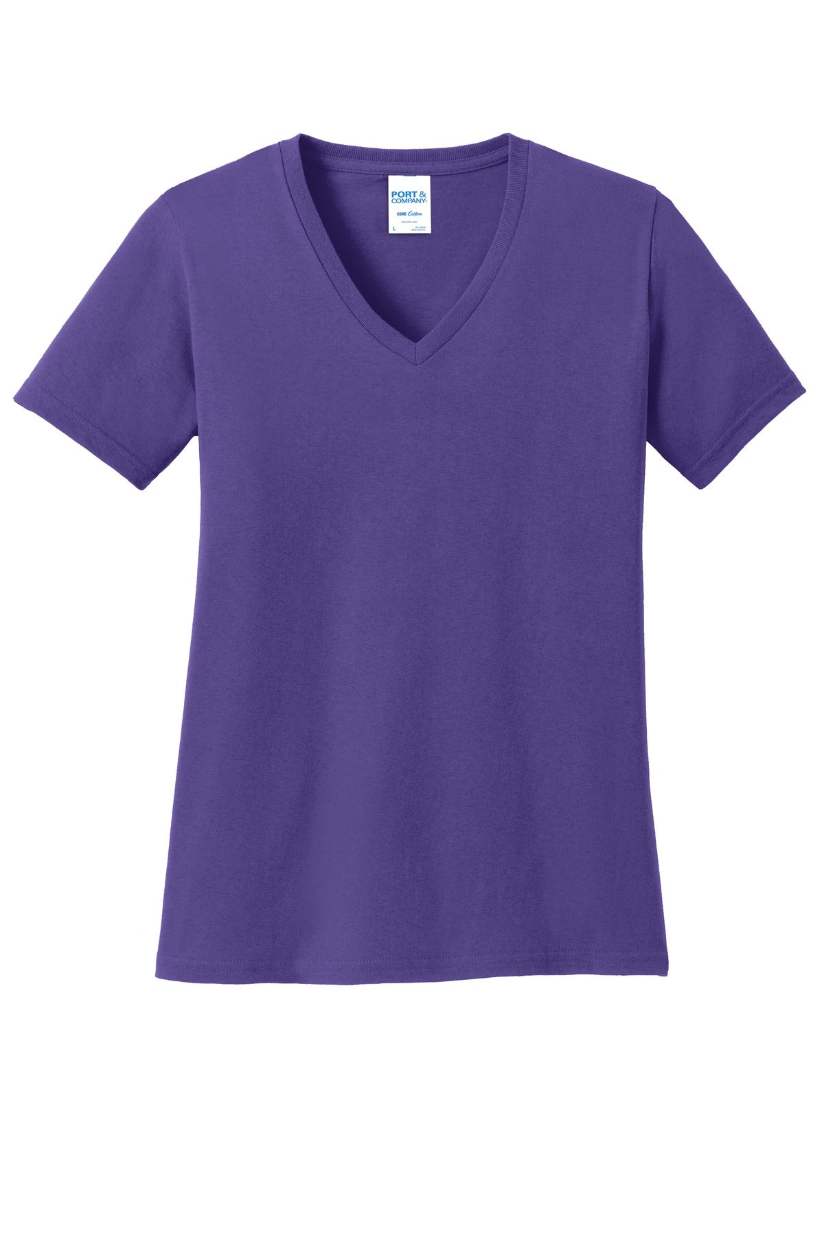 Port & Company - Women's Core Cotton V-Neck Tee LPC54V 3 of 3