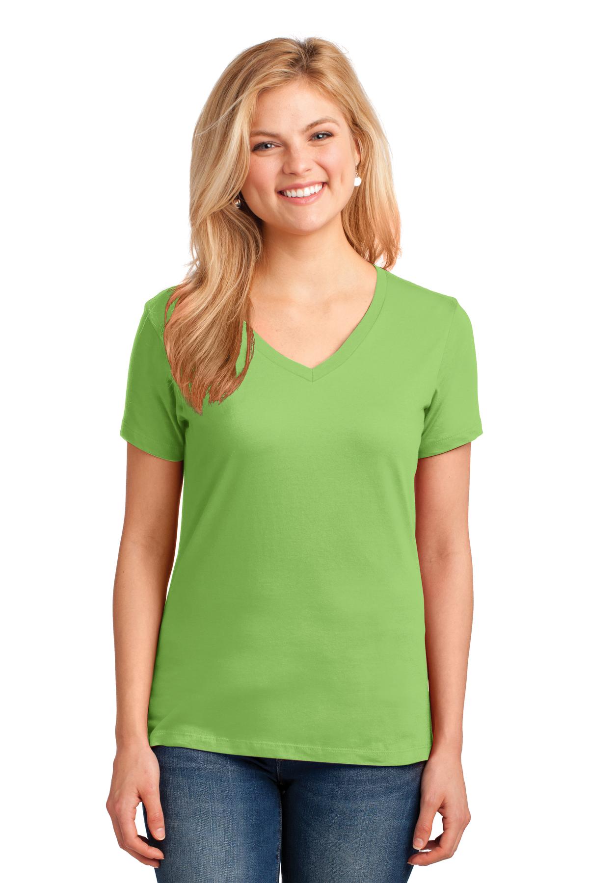 Port & Company - Women's Core Cotton V-Neck Tee LPC54V 3 of 3