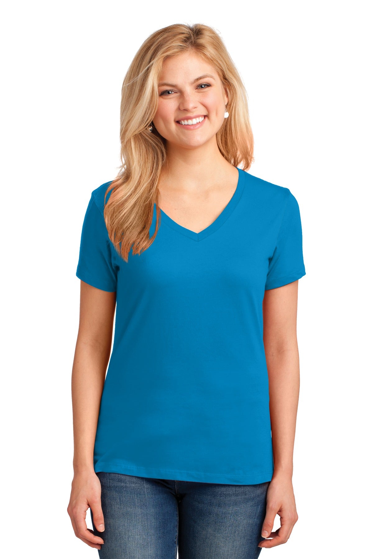 Port & Company - Women's Core Cotton V-Neck Tee LPC54V 3 of 3