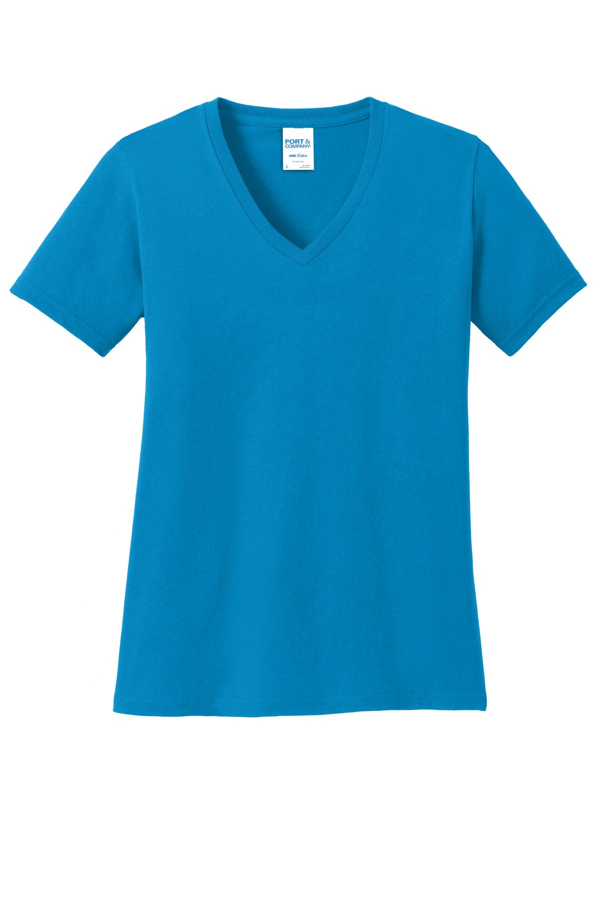 Port & Company - Women's Core Cotton V-Neck Tee LPC54V 3 of 3