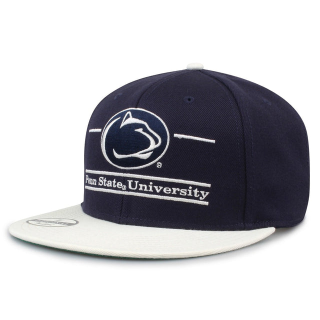 The Game Headwear Penn State Flat Brim Snapback Hat