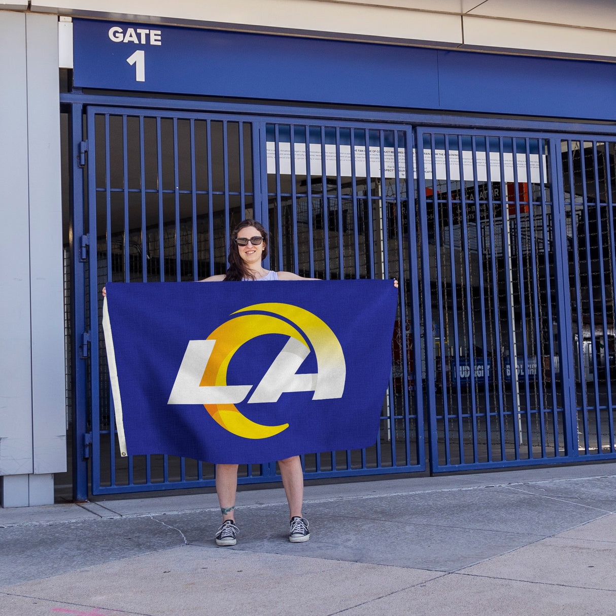 Rico Industries NFL  Los Angeles Rams Standard 3' x 5' Banner Flag-4