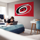 Rico Industries NHL  Carolina Hurricanes Standard 3' x 5' Banner Flag-3