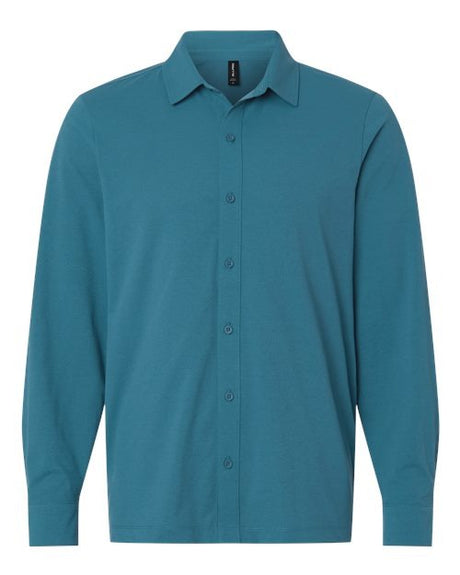 AllPro Men's Pro-Flex Sorona Button Down Shirt-1