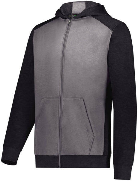 Augusta Youth Three-Season Fleece Full Zip Hoodie Augusta