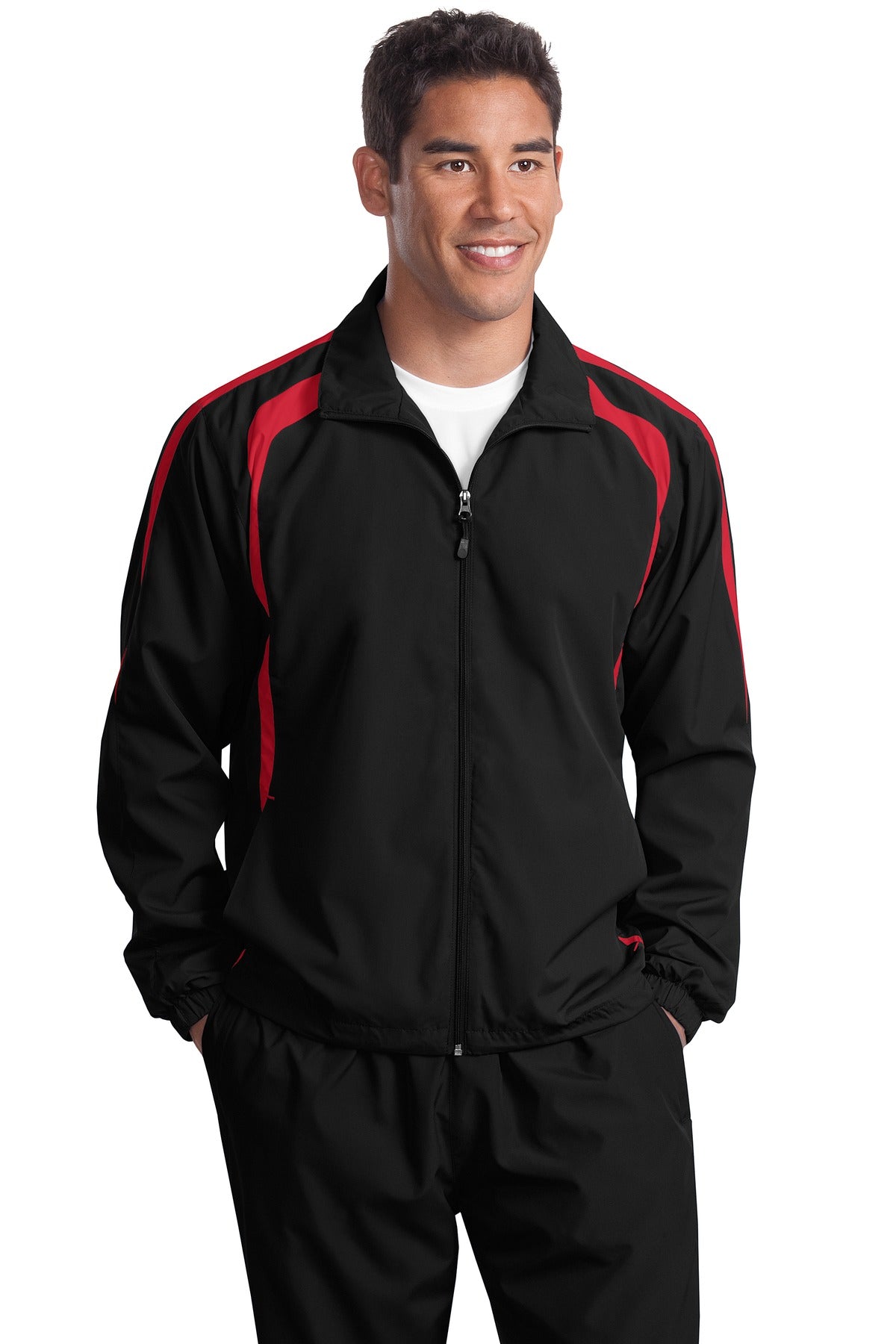 Sport-Tek Men's   Tall Colorblock Raglan Jacket